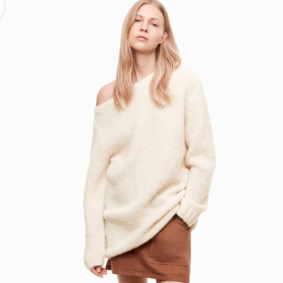 ARITZIA Wilfred Free Brisinger sweater beige Small @B6 - Picture 1 of 8